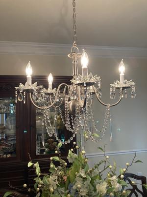 Set of 2 Faceted Chandelier Bobeches by Valerie 