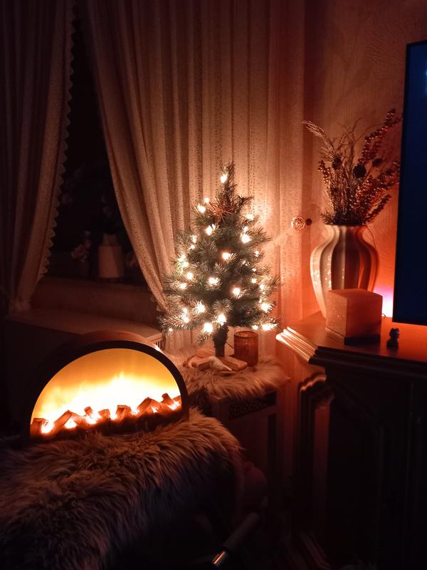 LUMIDA Xmas LED-Weihnachtsbaum Kiefer-Optik 32 Farben/Funktionen Holzfu,  FB & Tasche - QVC.de