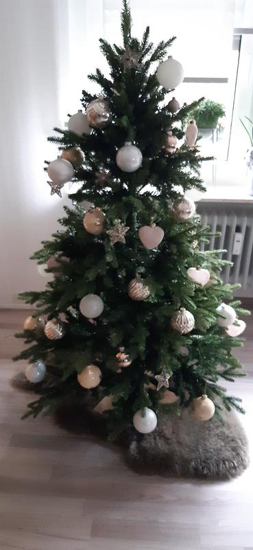 LUMIDA Xmas Weihnachtsbaum warmwei/multicolor inkl. Holzfu & FB  Grenauswahl - QVC.de
