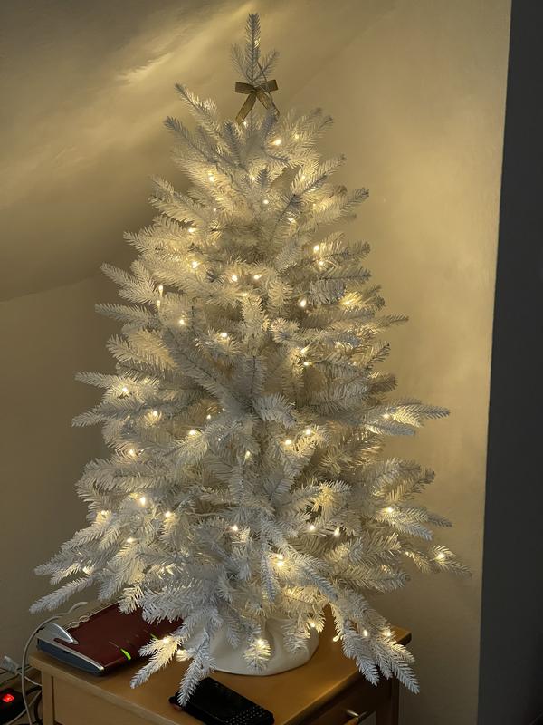 LUMIDA Xmas LED-Weihnachtsbaum weie Zweige & Nadeln 6 Leuchtfunktionen  inkl. Fernbedienung - QVC.de