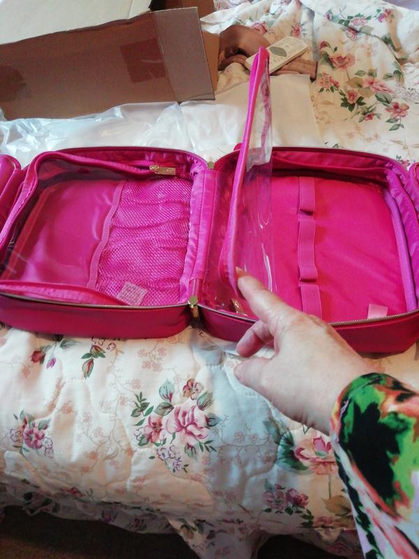 Tili Fold Out Travel Vanity Bag QVC UK