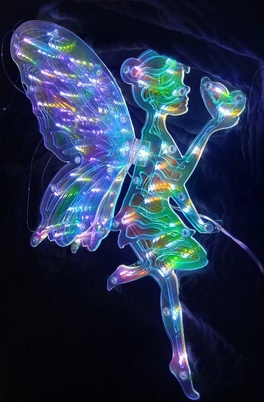 Garden Reflections Luminos Flux Butterfly Fairy - QVC UK