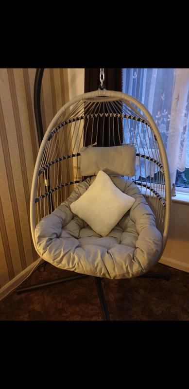 Innovators Holly Folding Cocoon Egg Chair QVC UK