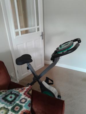 Davina Fitness Folding Magnetic Exercise Bike QVC UK