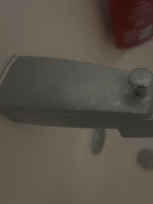 Soap scum residue after using the cleaner