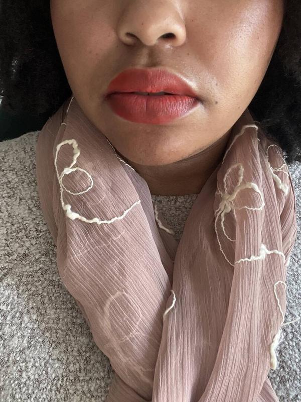 Customer photo for "Thee Red Lipstick"