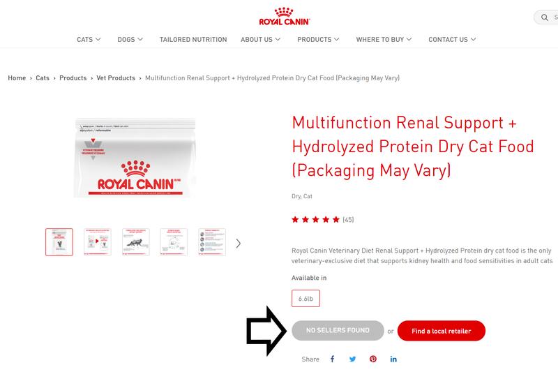 Royal canin renal clearance support hydrolyzed protein