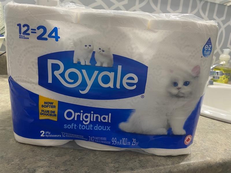 Royale Original Toilet Paper, 12 Equal 24 Rolls, 242 Sheets per roll - 12  ea