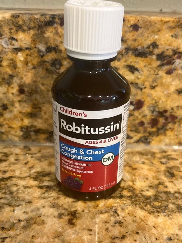 Children's robitussin best sale dm for dogs