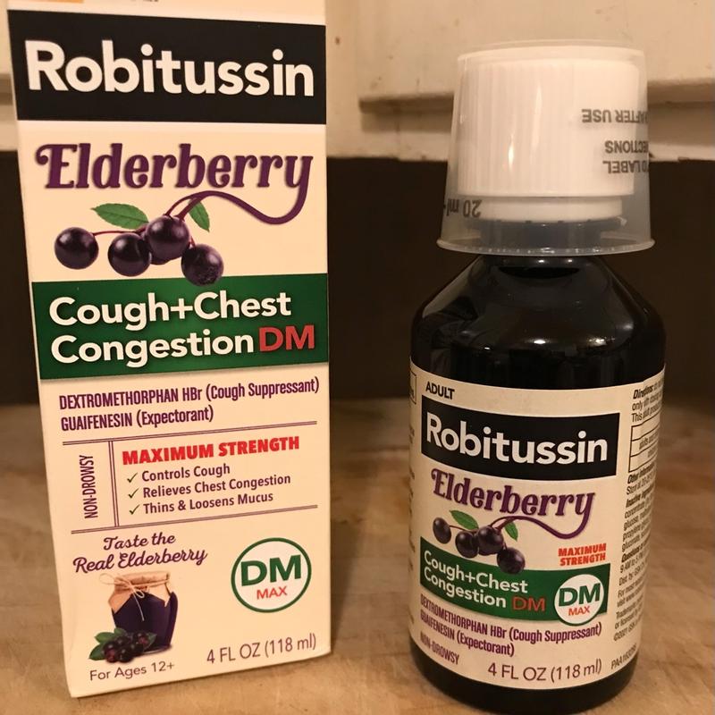 Max Strength Elderberry Cough Congestion DM Robitussin