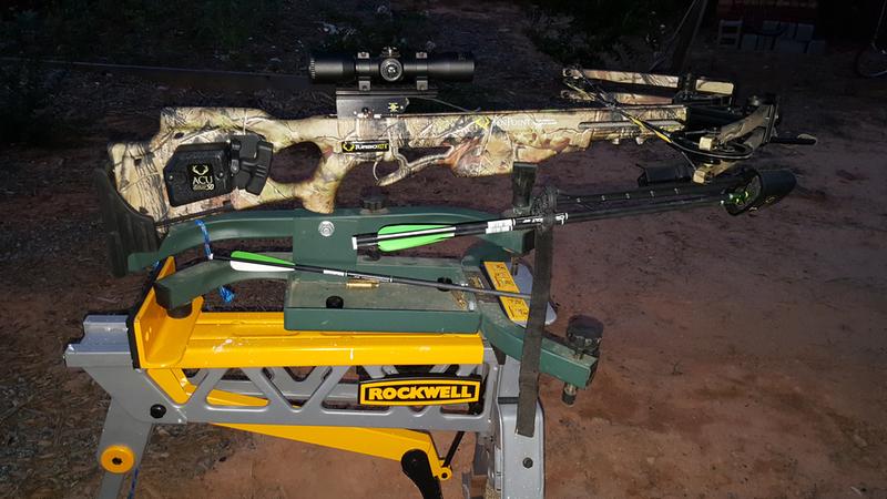 Sighting in my Crossbow and Rifles.