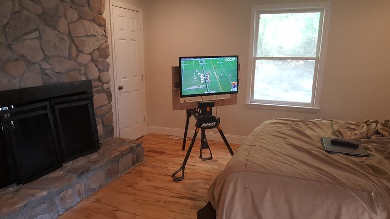 New DIY tv stand #Clemson