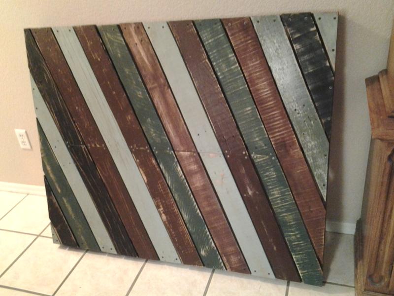 pallet wood headboard