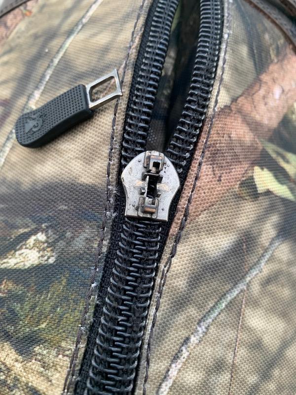 Zipper gets hung up on inside liner fabric and breaks