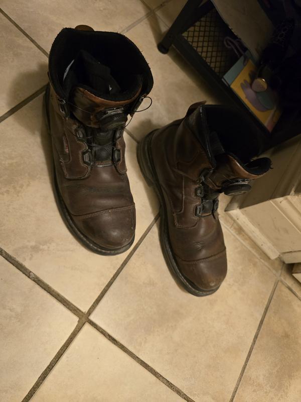 both boots have missing part of the outsole somehow,like they are defective