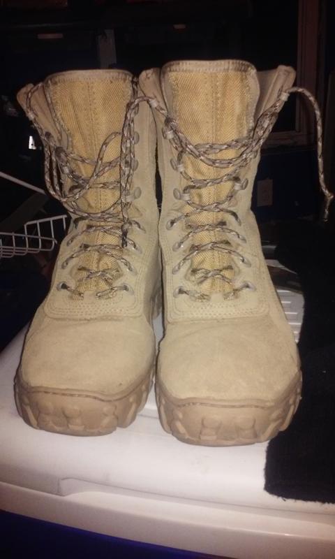 These are my boots with the replaced laces