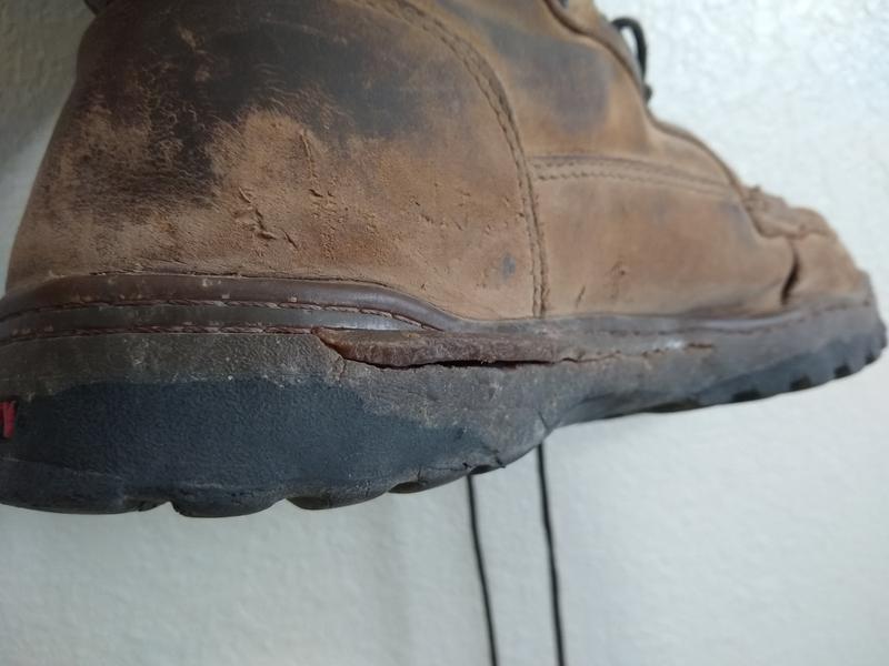 Cracked outersole