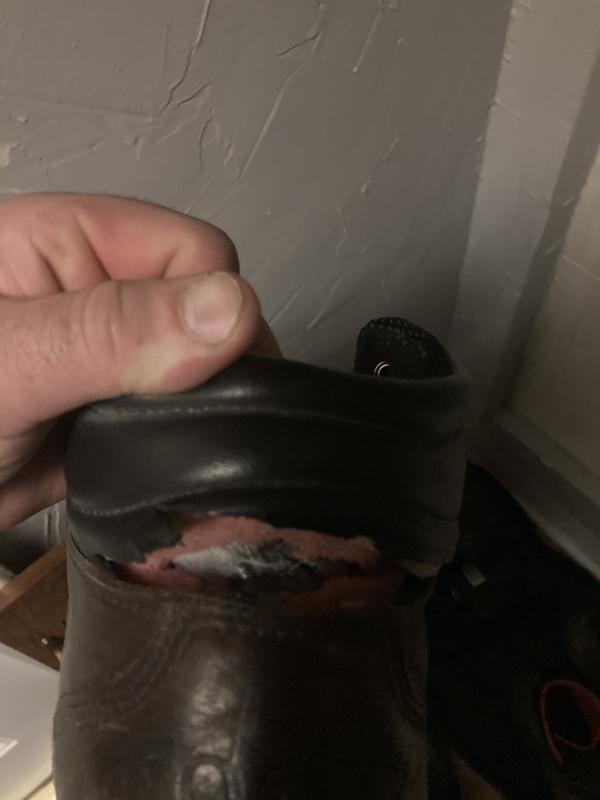 rip in the boot