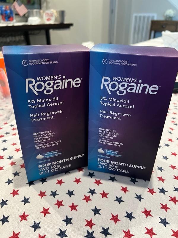 Three Boxes of Women's Rogaine(×3) Foam 12 months supply total. 180 g selling six cans