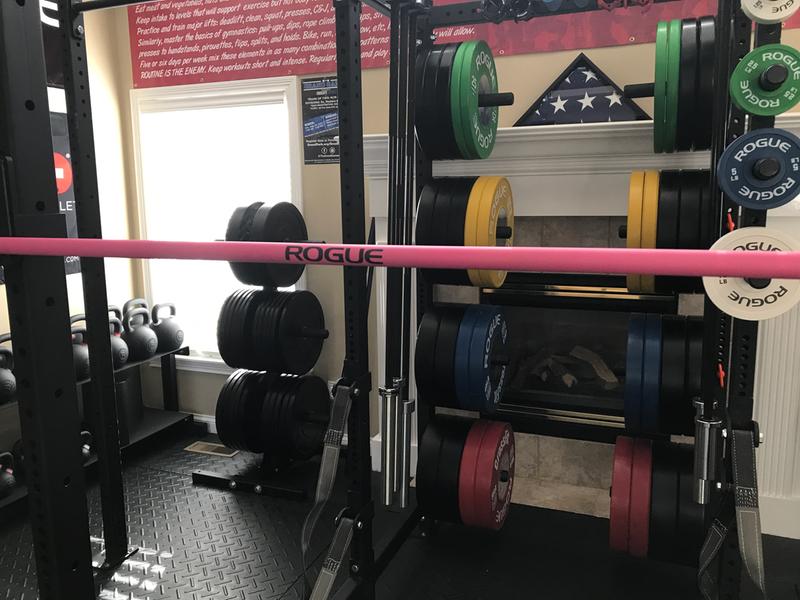 pink squat bar