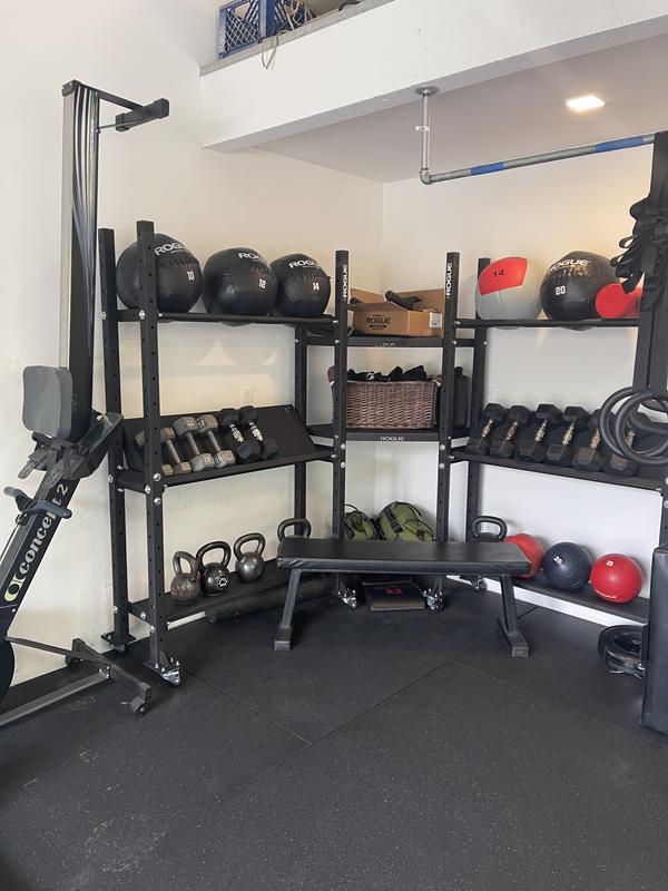 Mass Storage Corner Shelf Black Rogue Fitness