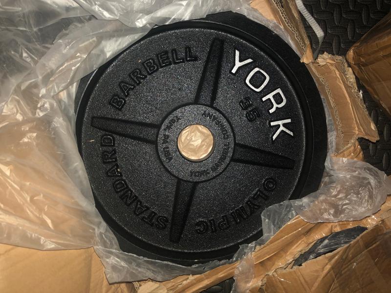 York Milled Cast Iron Olympic Plate - 2.5 lb.