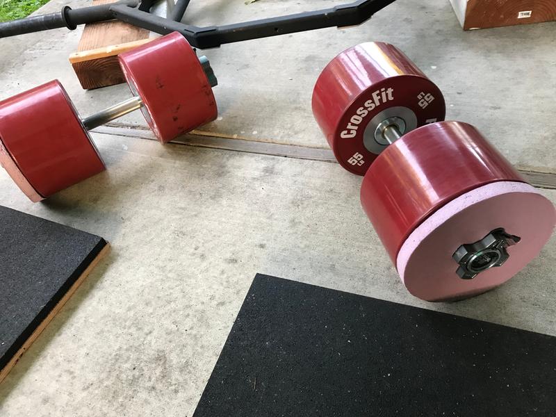 loadable strongman dumbbell