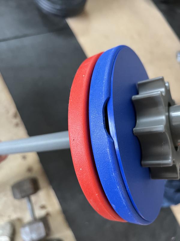 The Barbell Mini is a toy and, while educational, is NOT intended to be used as a legitimate form of developmental fitness equipment.