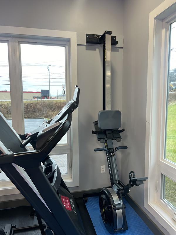 Wall Mounted Bench and Rower Hanger