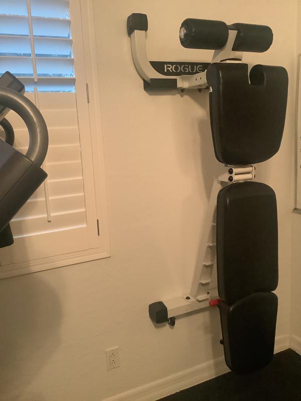 Wall Mounted Bench and Rower Hanger