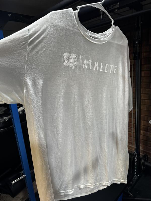 No color after first wash, and so thin you can see the entire hanger