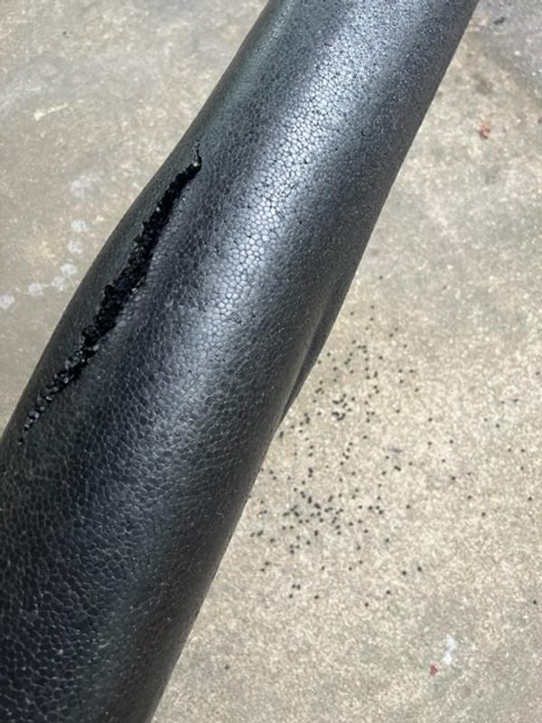 The pellets on the ground in the picture are only a tiny fraction of what came out