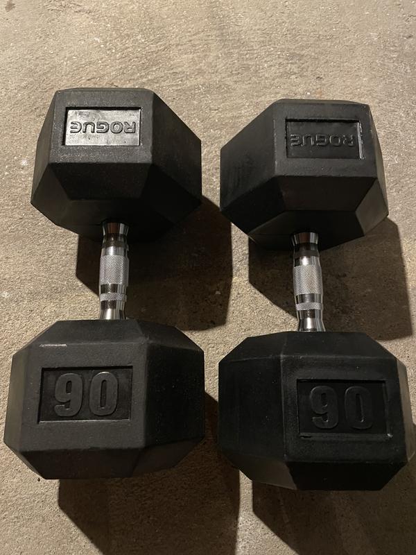 Rogue Dumbbells - Weight Training - Rubber Hex | Rogue Fitness Canada