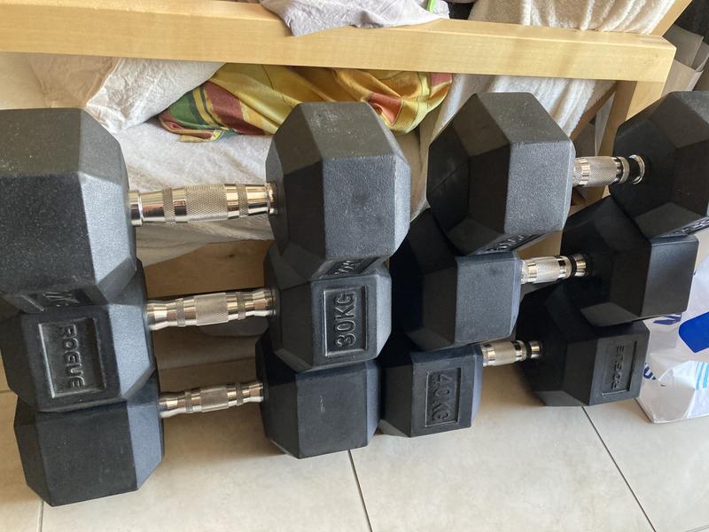 Rogue Dumbbell Sets - Rubber Hex - Weight Training