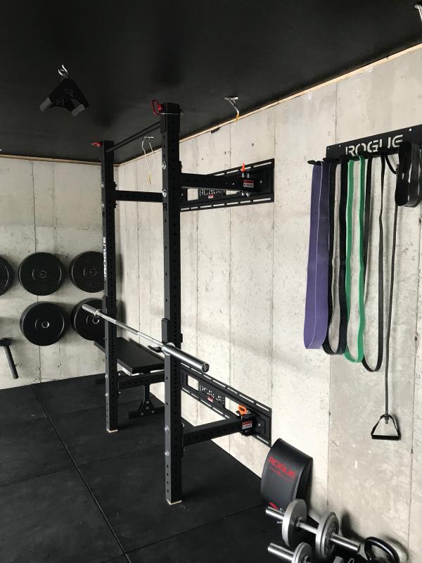 Rogue Rml 3w Fold Back Wall Mount Rack Made In The Usa Rogue Fitness