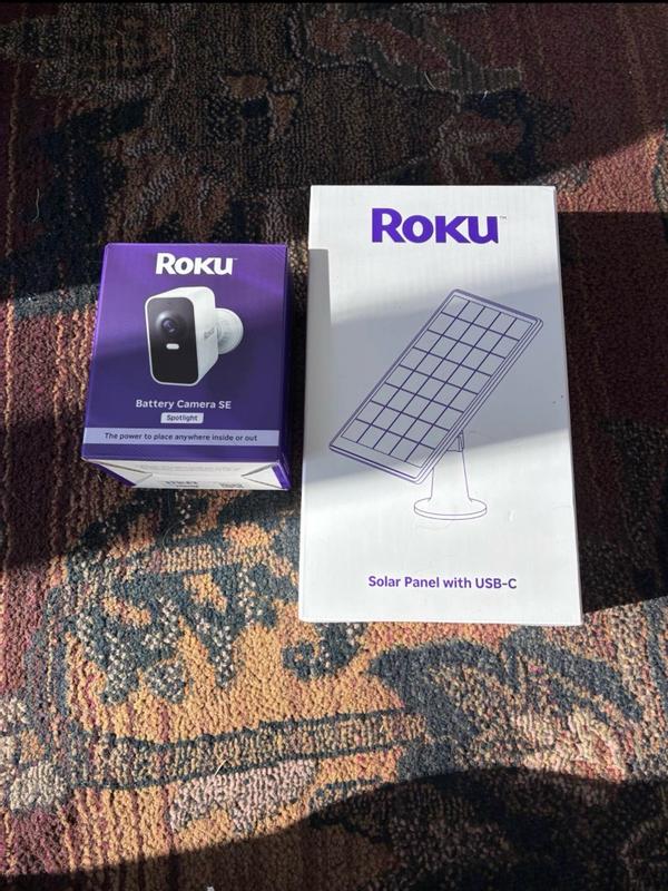 Roku Smart Home White Solar panel in the Security Camera Accessories ...
