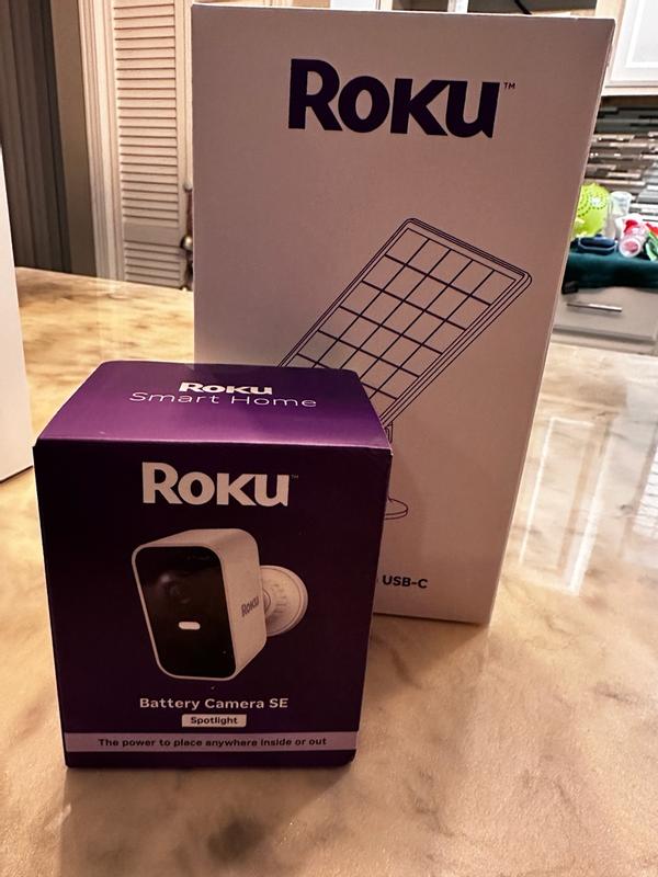 Roku Smart Home White Solar panel in the Security Camera Accessories ...