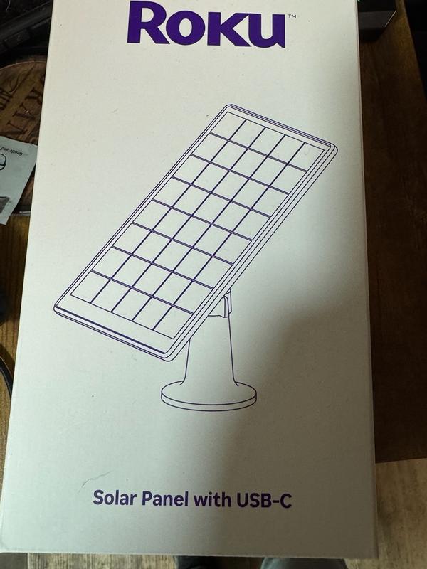 Roku Smart Home White Solar panel in the Security Camera Accessories ...