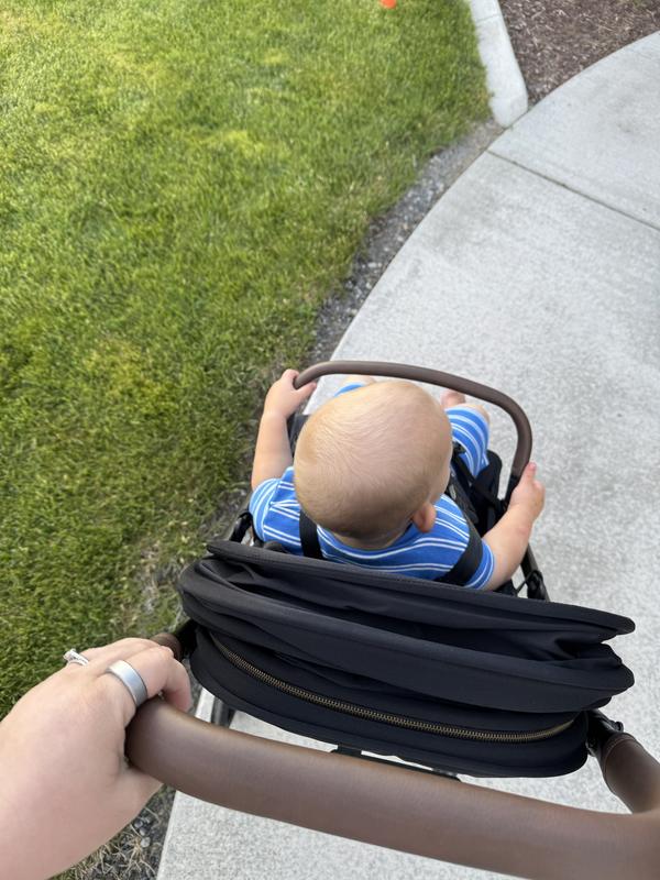 Customer photo for "Amazingly sturdy travel stroller"