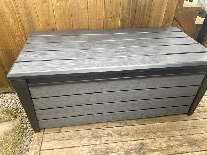 Keter Brushwood 454-L Anthracite Grey Plastic Deck Box