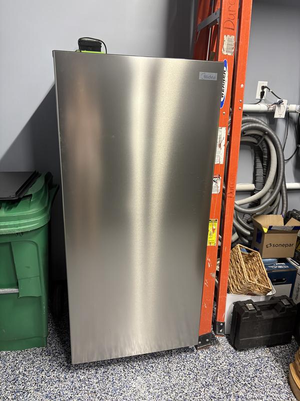 Midea 13.8-ft³ Stainless Steel Convertible Upright Freezer