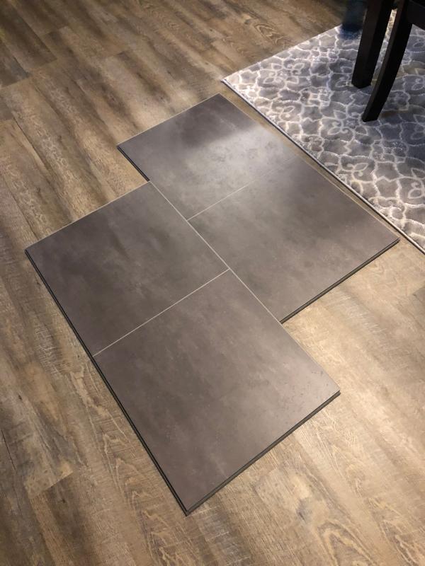 Quickstyle Elevation True Grout 18 In W, Groutable Vinyl Floor Tiles Review