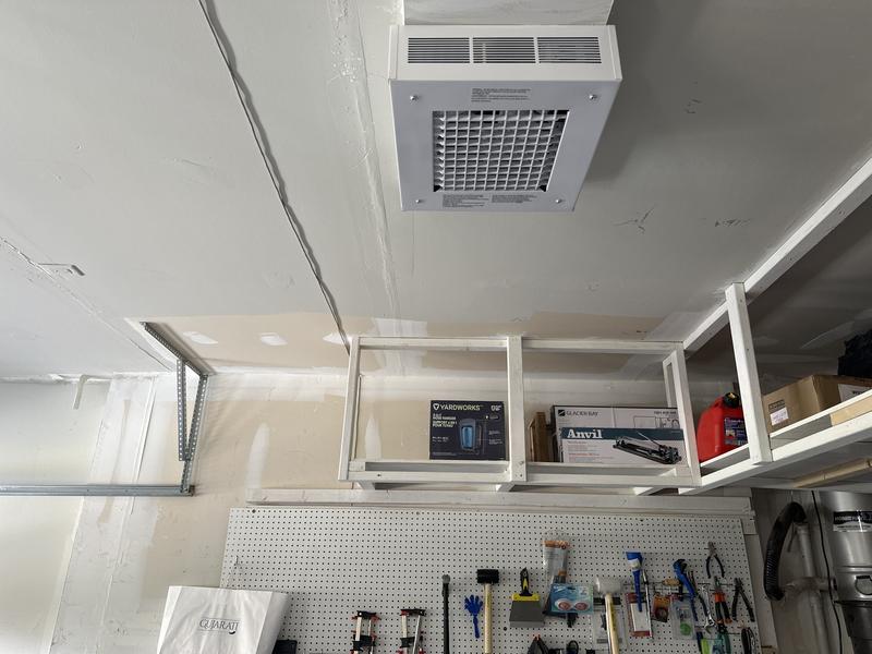 UTILITECH Radiateur de plafond pour garage, 5000 W, 500 pi², blanc QFH-5000