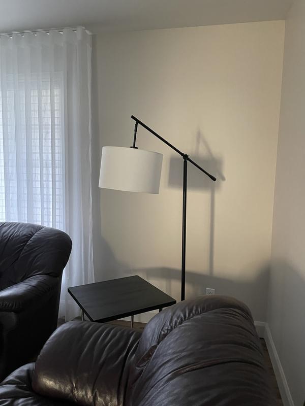 Lampe sur pied traditionnelle allen + roth noire de 72 po à 3