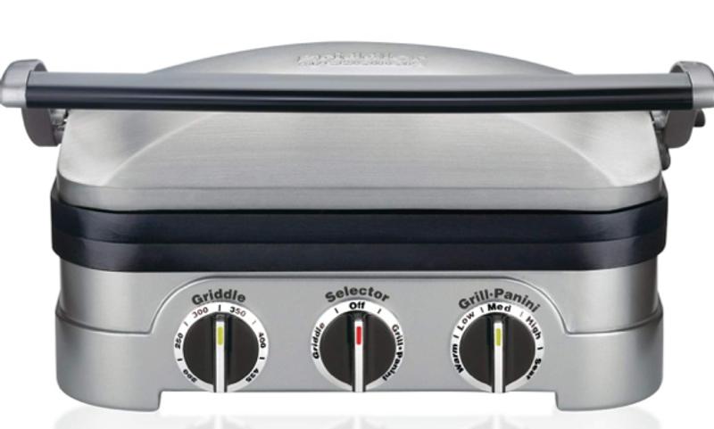 Cuisinart 5-in-1 Stainless Steel Multi-Function Panini Grill CGR