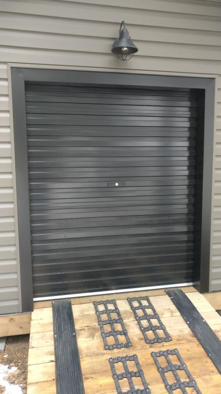 Leadvision Rollup White Weather, 6 Ft Wide Garage Door For Shed