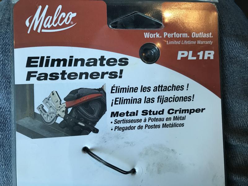 Malco stud deals crimper