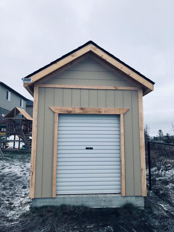 Leadvision Rollup White Weather, How To Put A Garage Door On Shed