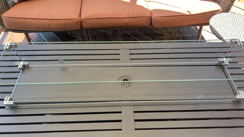 EAST OAK Protection Contre Le Vent En Verre Pour Foyer Au