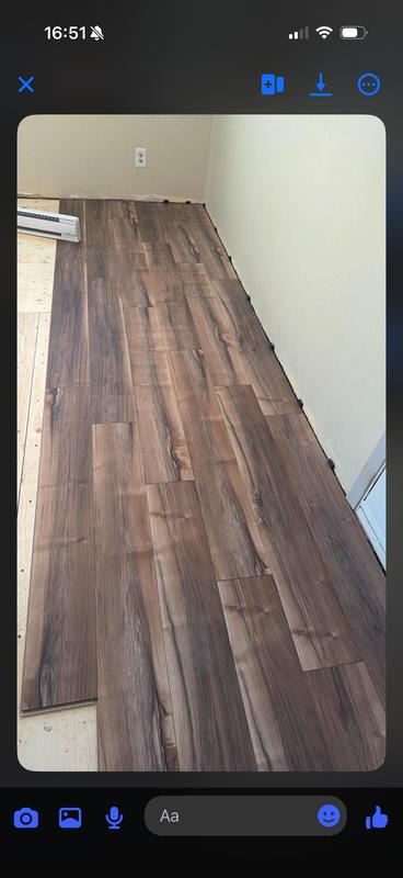 Mono Serra 7.56-in x 50.6-in x 8-mm Walnut Brown HDF Laminate